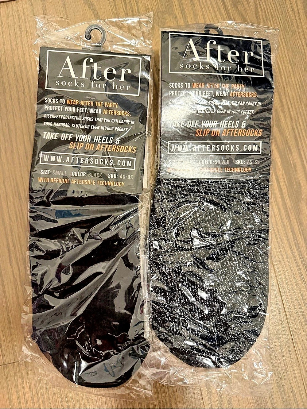 After Afterocks Women's Black Socks Medium NWT
